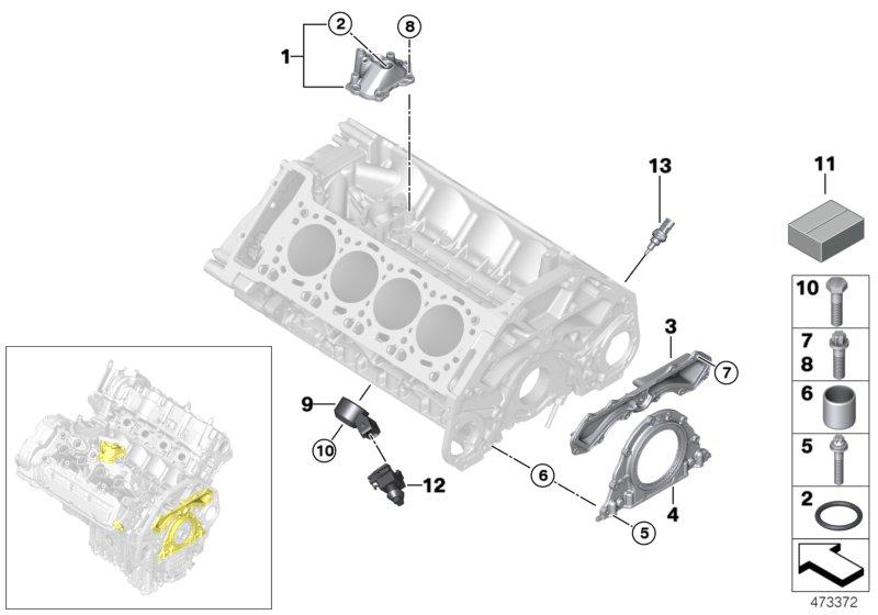 Dichtungssatz crankcase asbestos-free 11112159389