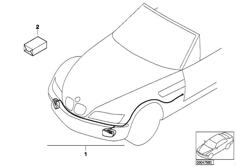 Retrofit kit fog lights Z3 63170009207