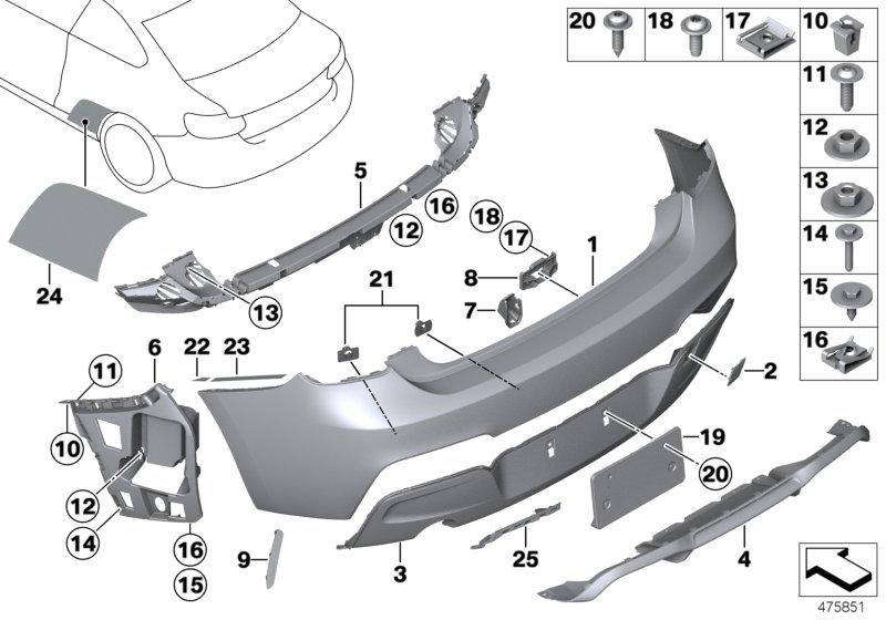 Flap towing behind primed 51128068537