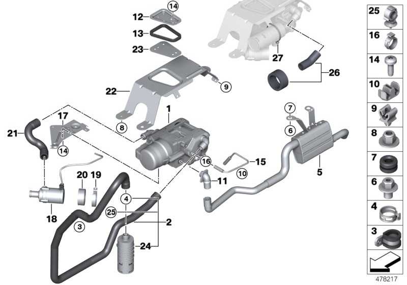 Diesel auxiliary heater 64129343172