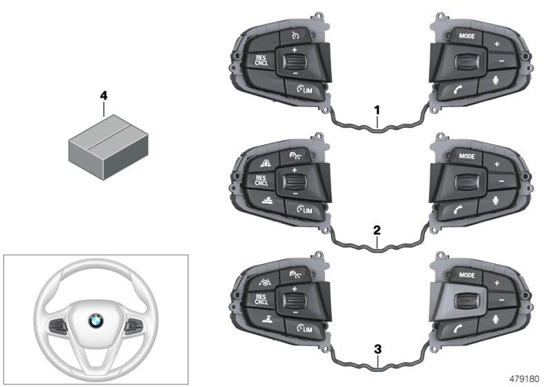 Multi-function steering wheel 61319327083