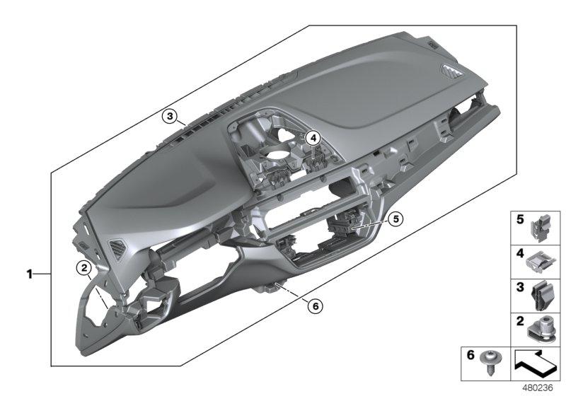 Dashboard Head-Up Display BLACK 51459868767