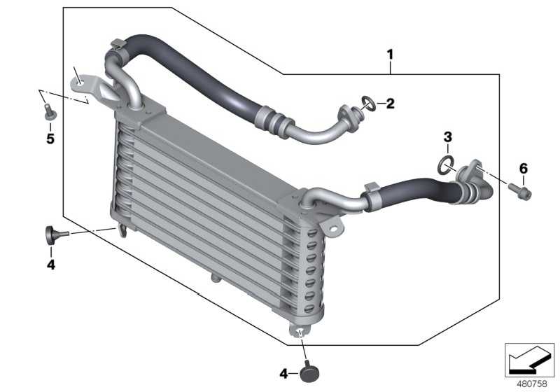 Oil cooler black 17227705461