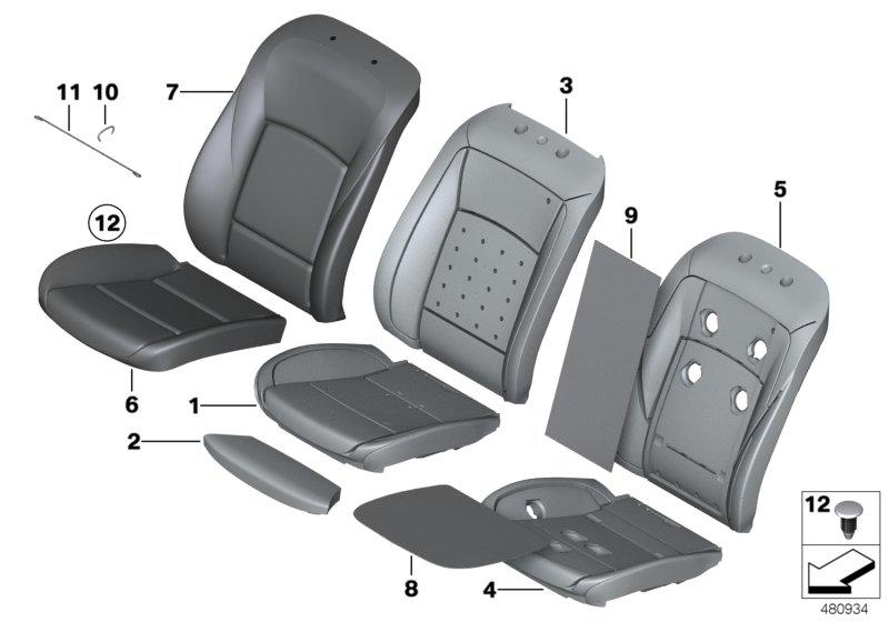 Reference comfort seat Air leather left LZLZ LZSJ SCHW. 52107350005