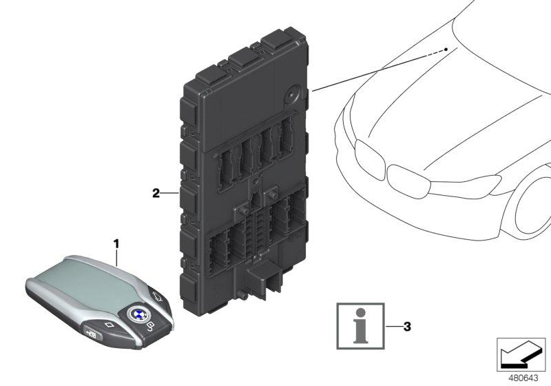 Radio remote control with display 434 MHz RCP 66128706876