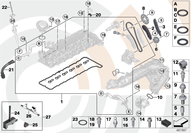 Repair kit open timing chain above VALUE LINE 11312452823