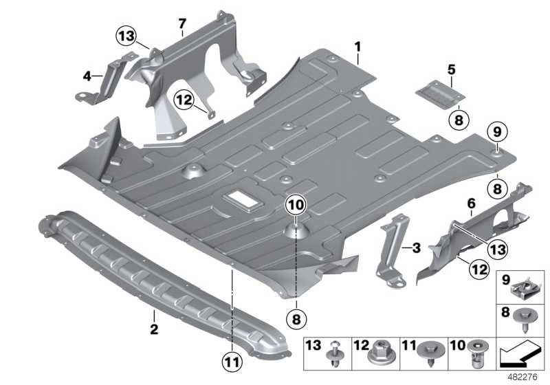 Engine compartment shielding 51757213662