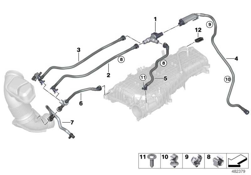 Tank vent line 13907643104