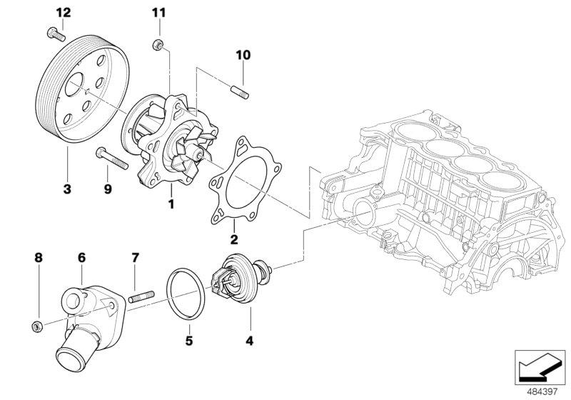 Mechanical coolant pump 11517790871