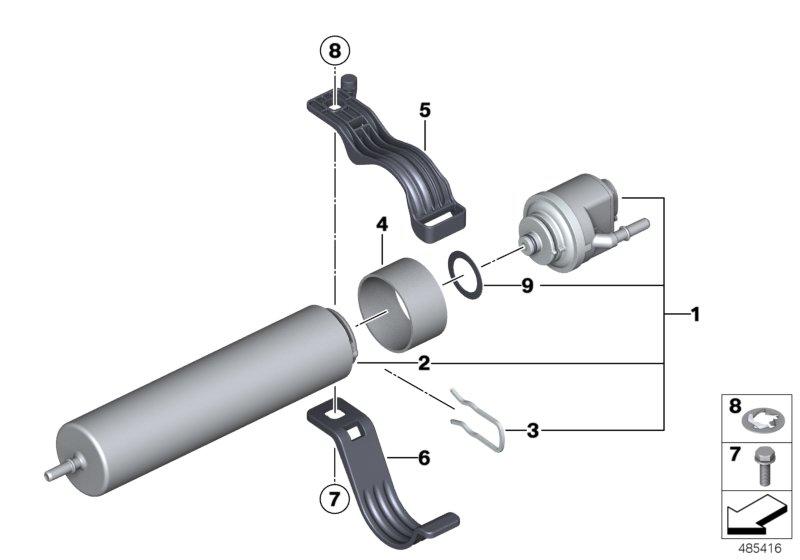 Holder fuel filter 16127292265