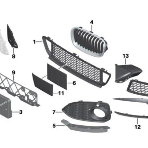 Cover grille right M 51118061322