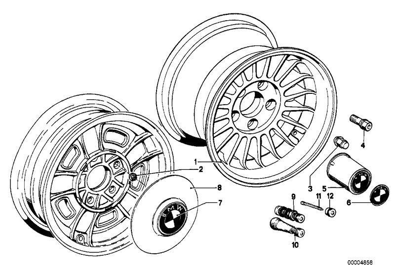 Wheel nut 36111108947