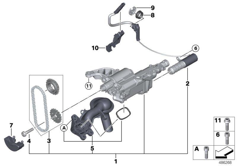 Oil pump 11417600466