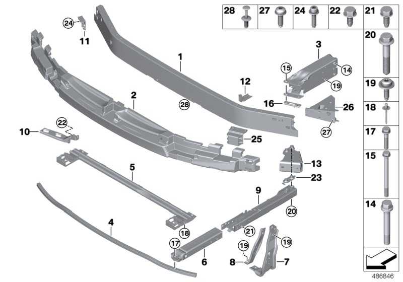 Carrier bumpers in front and above RCAR 51117408152