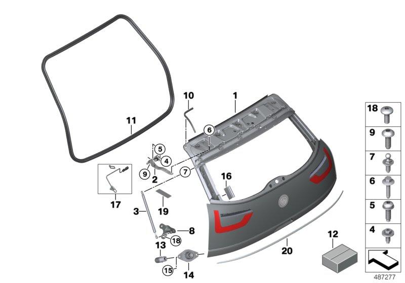 Rear trim strip 51137462347