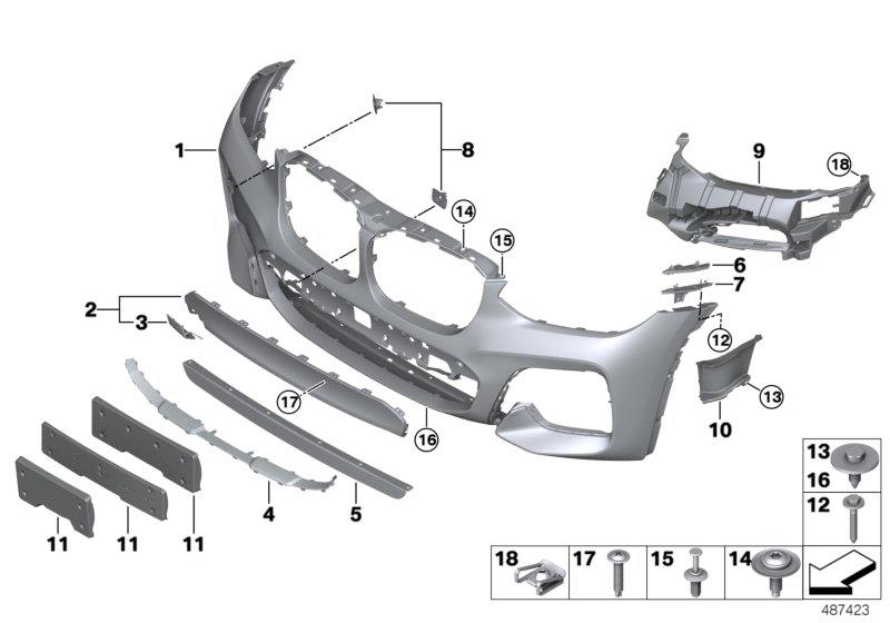 Lens front bumper 51118092755