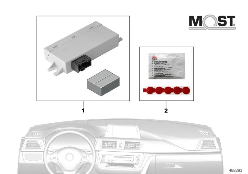 Module Head-Up Screen factory navigation ONLY MOST MODULE 62302457873