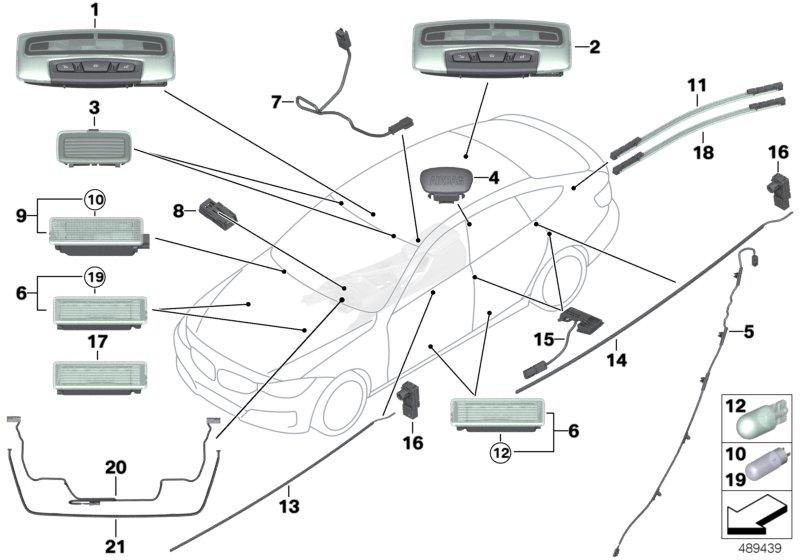 Radio light guide / air conditioning controls 63319354147