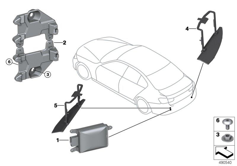 Sensor Lane Change Warning master right 66326886897