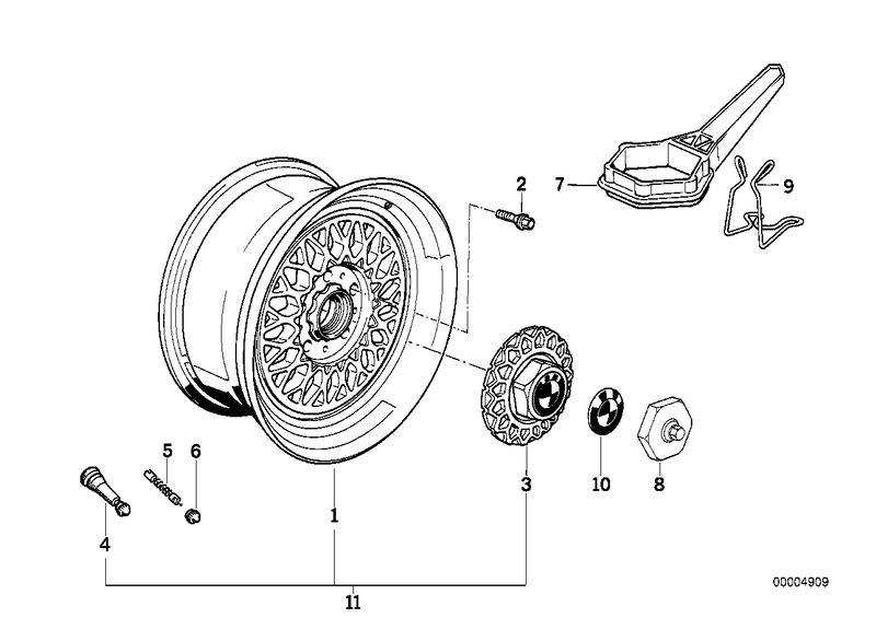 Light metal wheel disk 7Jx15 ET: 20 36111179774