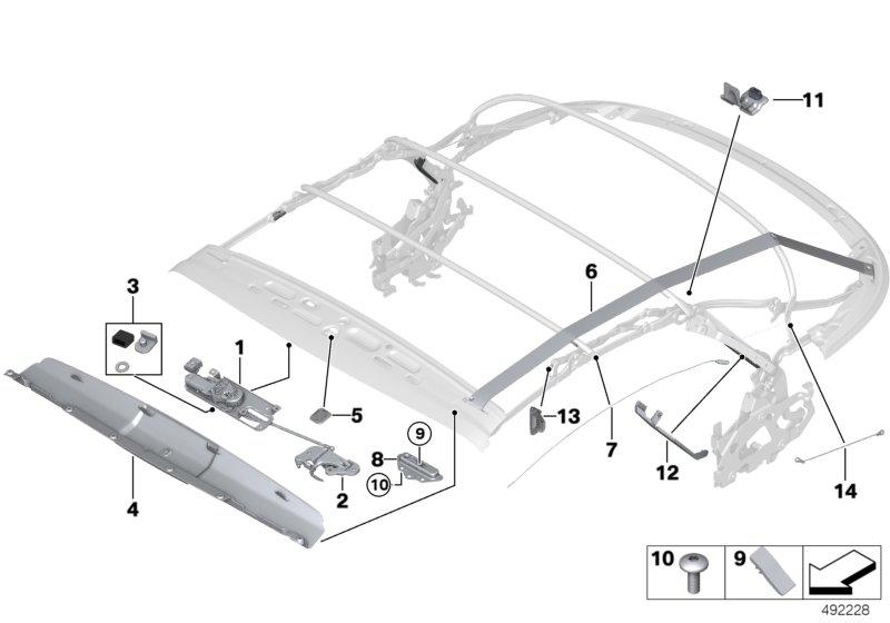 Rear window holder 54347344482