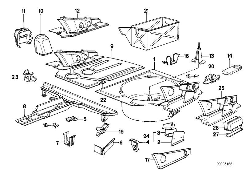 Luggage compartment floor laterally BASIS 41121942043