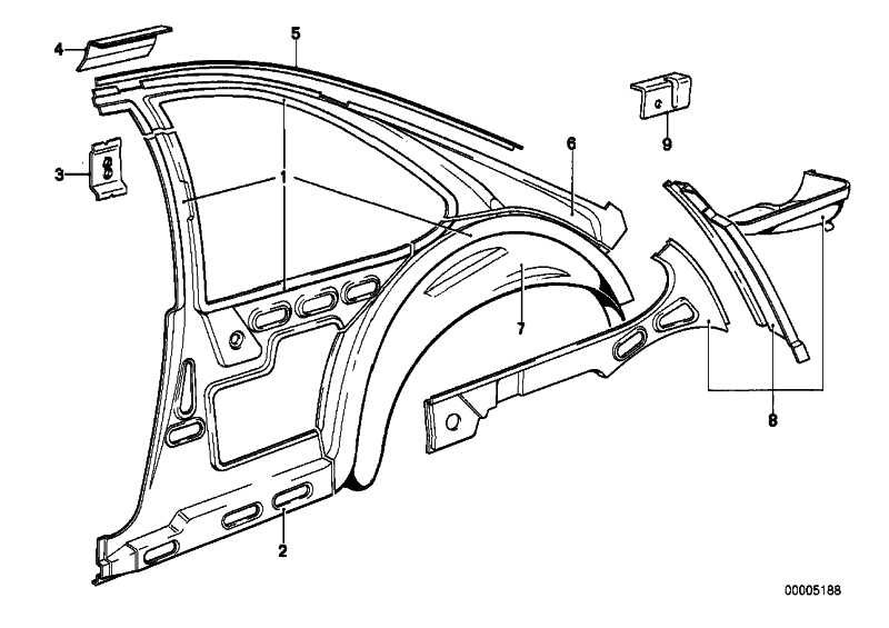 Reinforcing side section left 41211839981