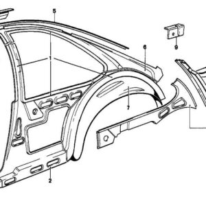 Reinforcement right side panel 41211839982