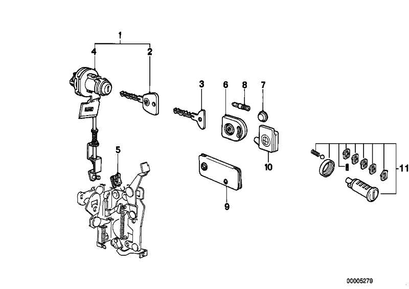 Master key illuminated code CODE * 10001 3 Series 5 Series 6 Series 7 Series 51211900876