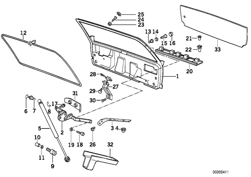 Hinged tailgate left 41628149489