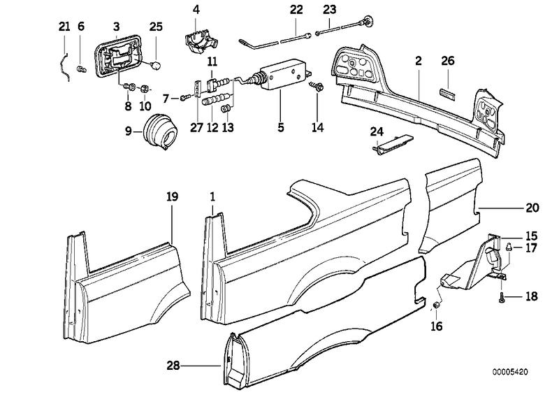 Rear left side panel 41638135993