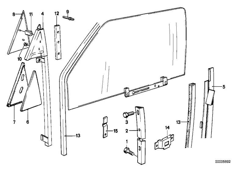 Guide rail front left 41511888507