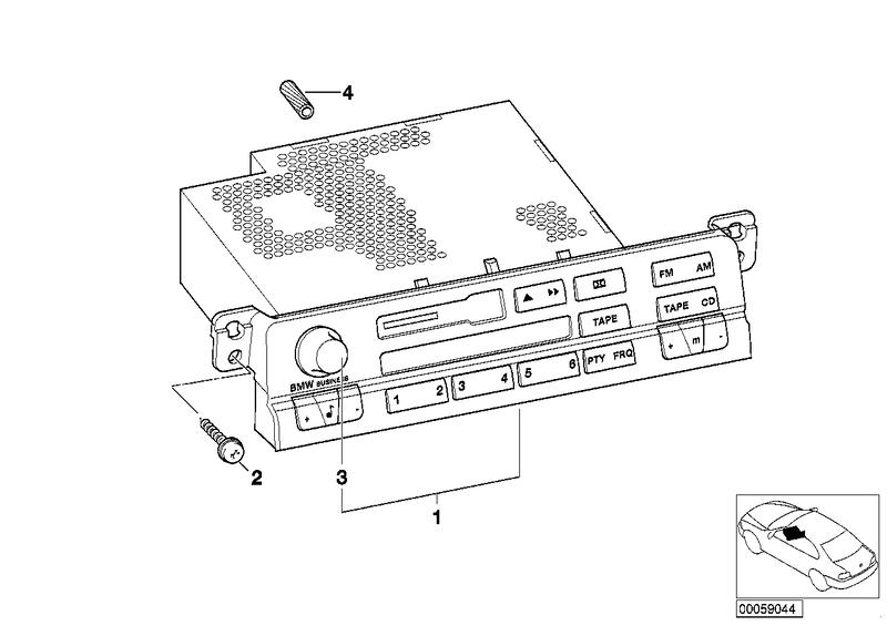 Replacement radio BMW Business 65126923844