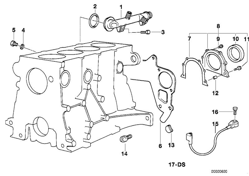 Dichtungssatz crankcase asbestos-free 11119059257