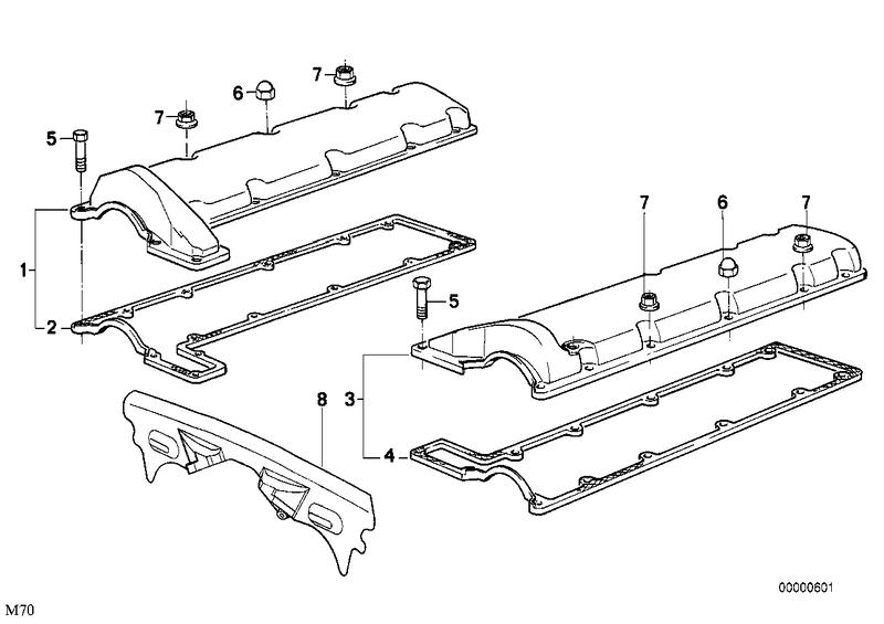 Cylinder head cover left 11121747261