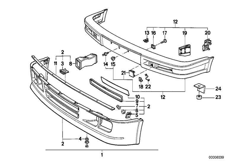 Retrofit kit spoiler M TECHNIC 51112239709