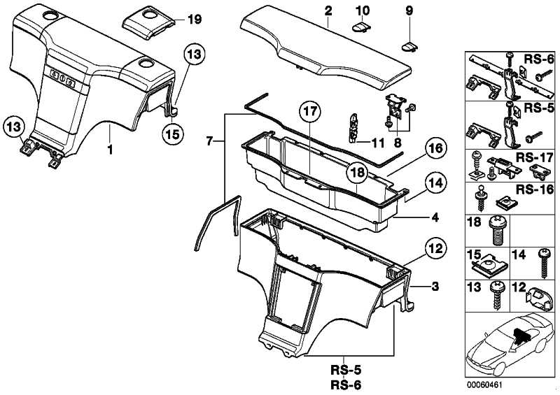 Hinge set storage box 51168399075