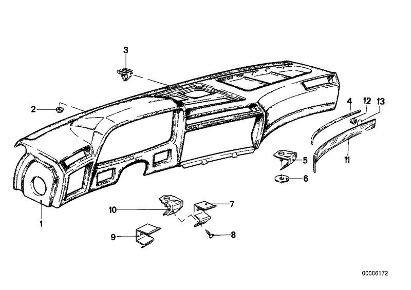 Covering the instrument panel ANTHRAZIT 51451911698