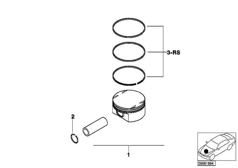 Repair kit piston rings 0 3 11257506409