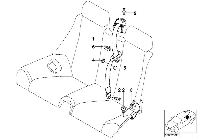 Lower belt rear right 72117007748