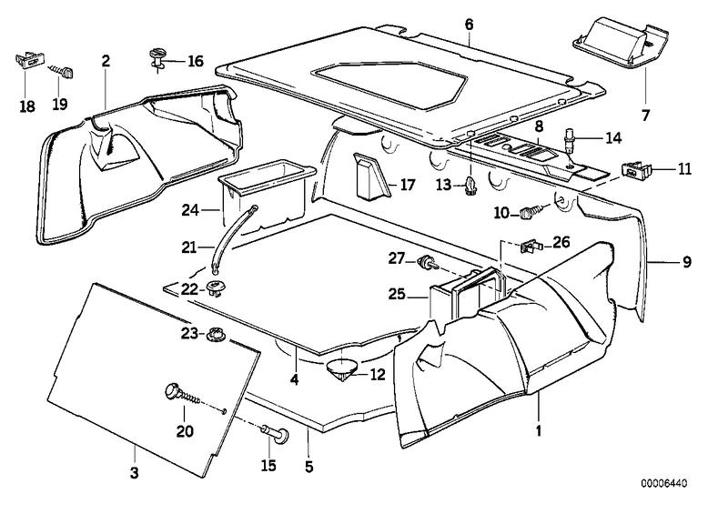 Lens support tail trim 51471928159