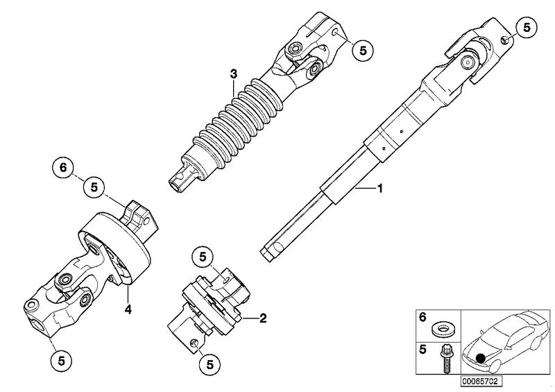 Steering shaft below 32306764009