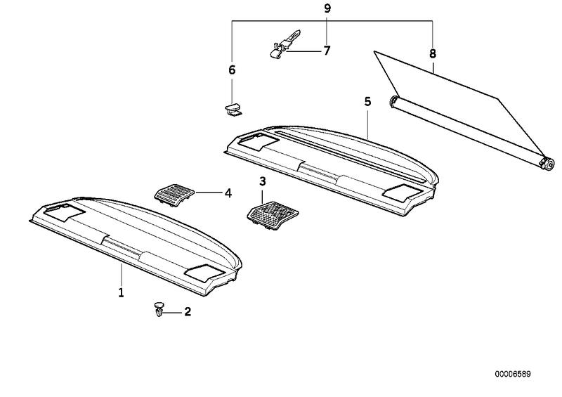 Speaker grill right BLUE VIOLET 51468174986