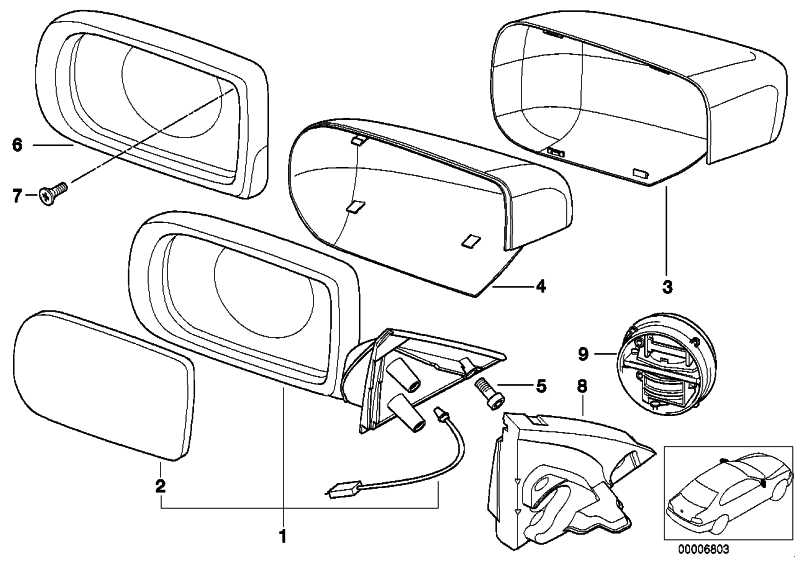 The outside mirror TYC-303-0015