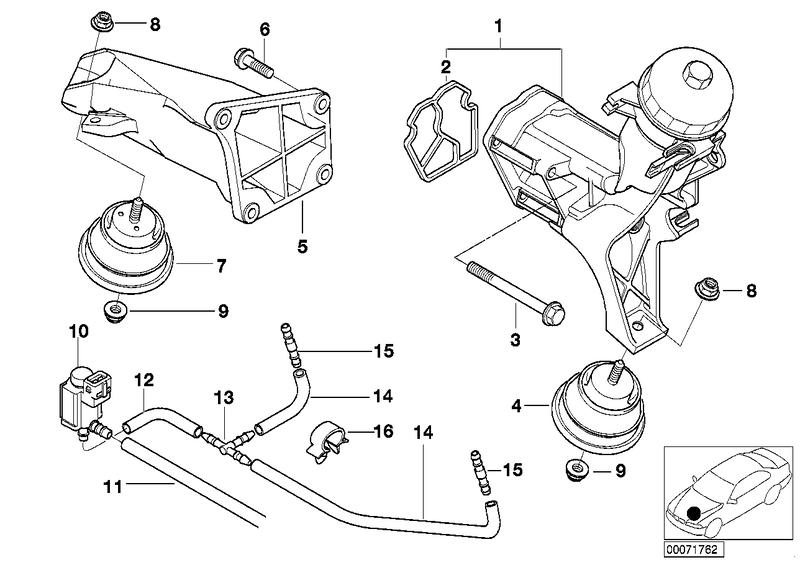 Engine mounts right 22116752742