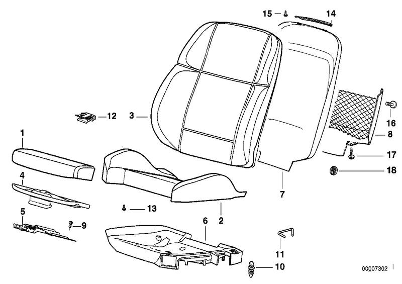 Backrest shell ANTHRAZIT 52102259851