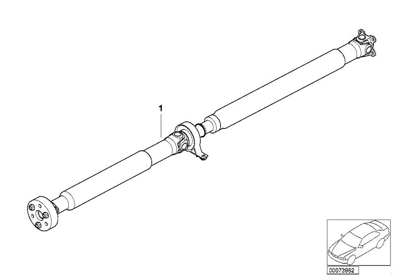 Propeller shaft 6 speed transmission 1469MM L = 26117523925