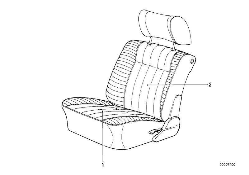 Cover seat fabric Mocca 0093 52101887440