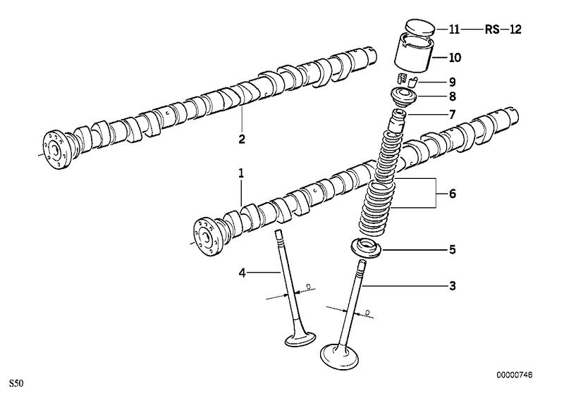 Intake camshaft 11311404660