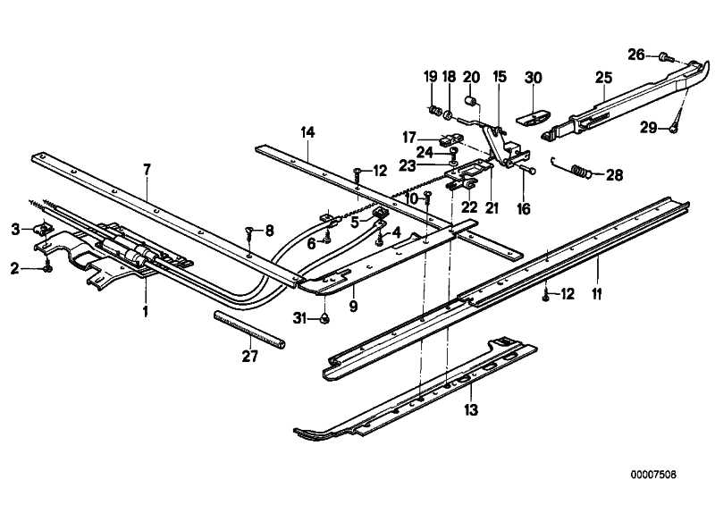 Guide pins left 3 Series 5 Series 7 Series 54121907253